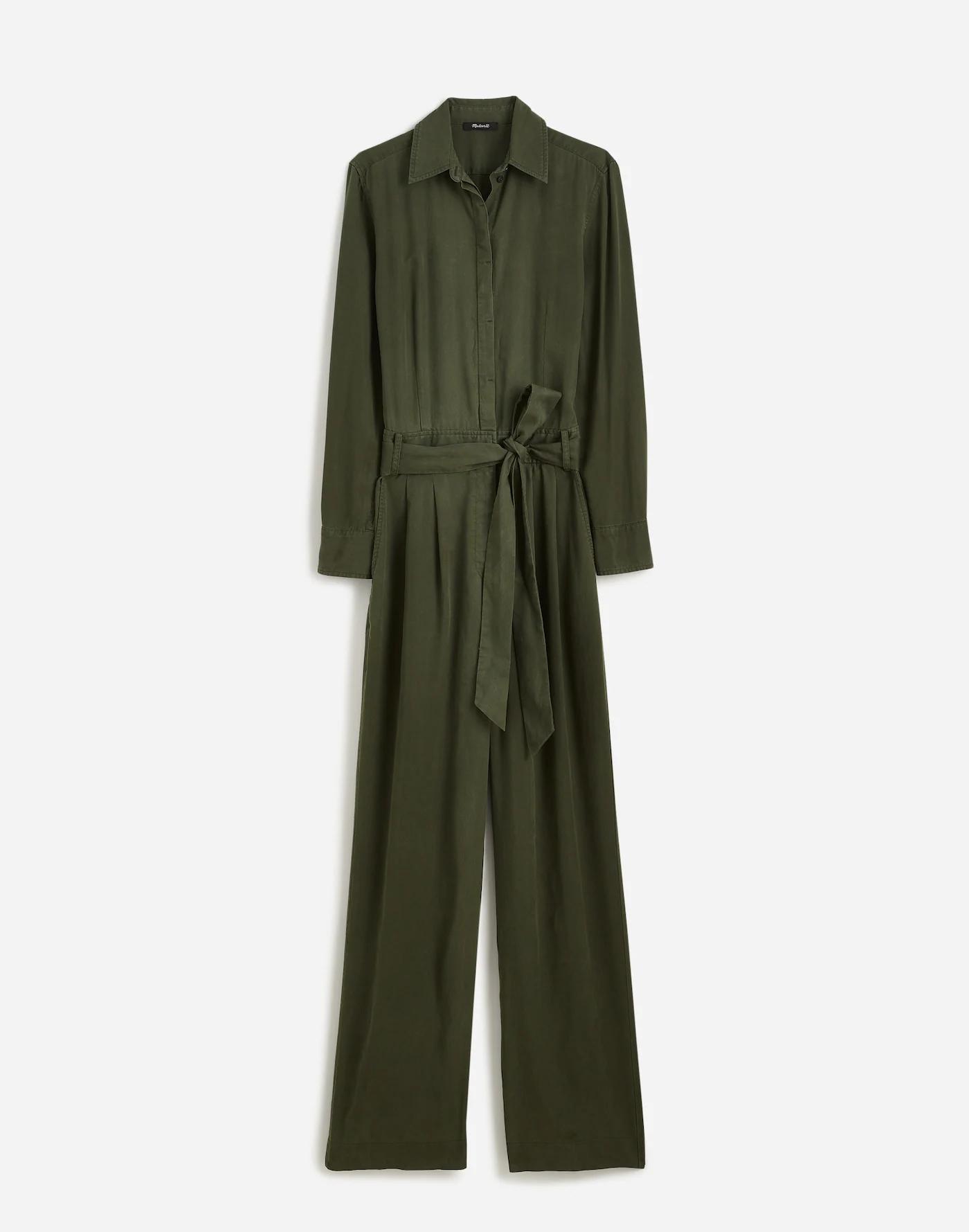 Relaxed Tie-Waist Wide-Leg Jumpsuit Product Image