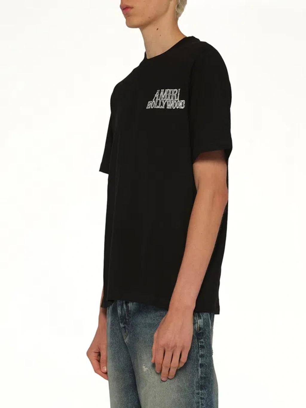 AMIRI Mens Black Hollywood City Relaxed-fit Cotton-jersey T-shirt Xl Product Image