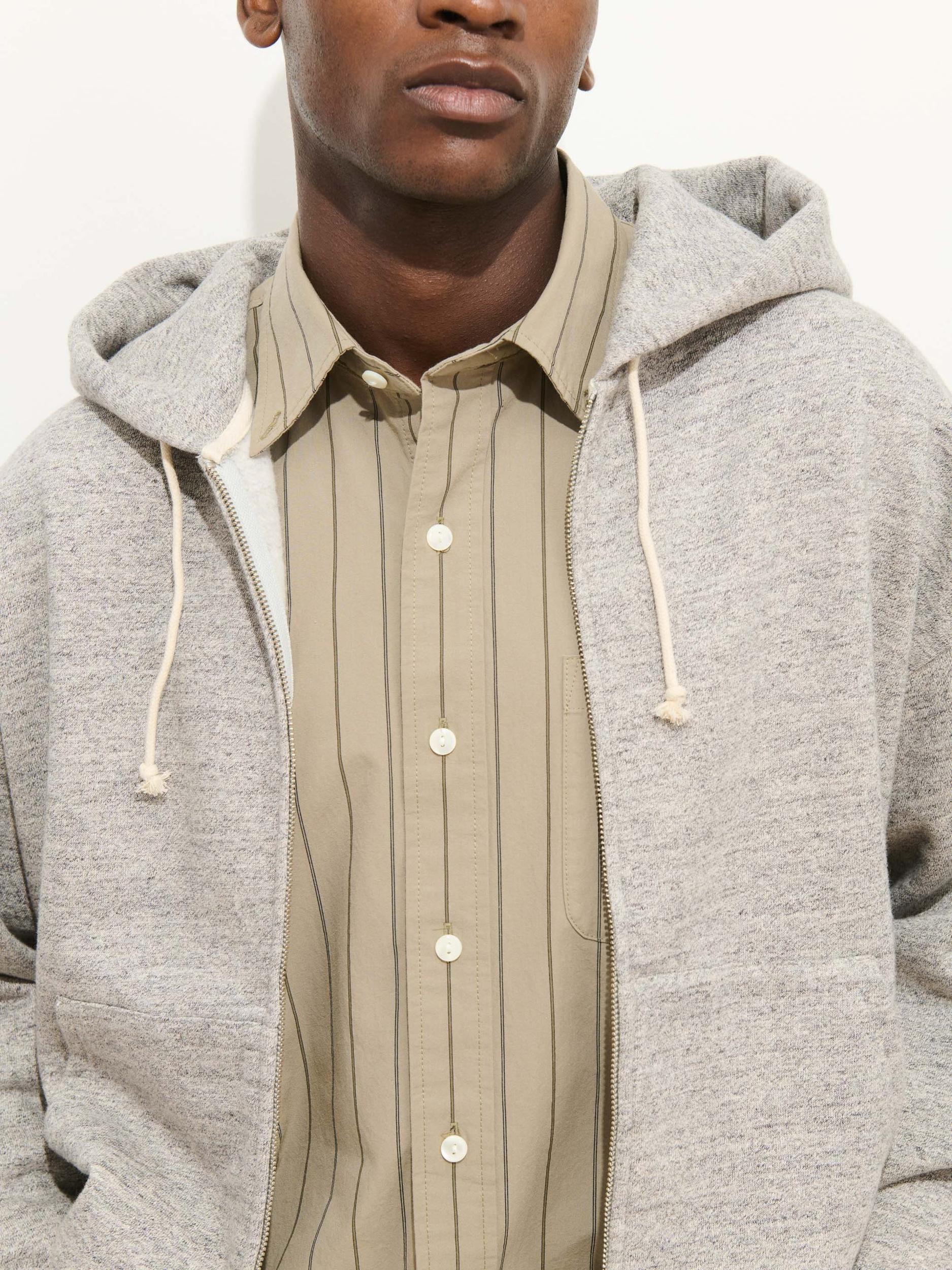 12th Street Zip Hoodie In Heather Fleece Product Image