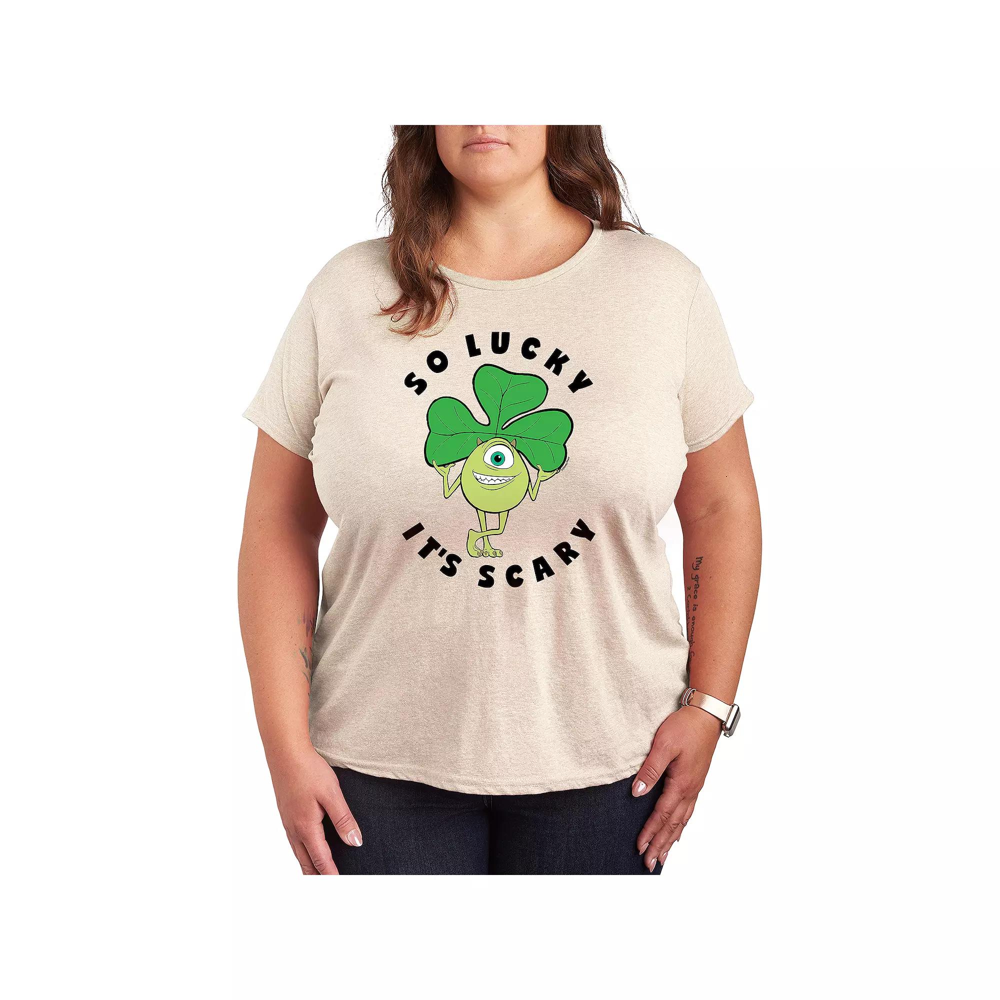 Disney / Pixar's Monsters, Inc. Plus So Lucky It's Scary Graphic Tee, Women's,  Product Image