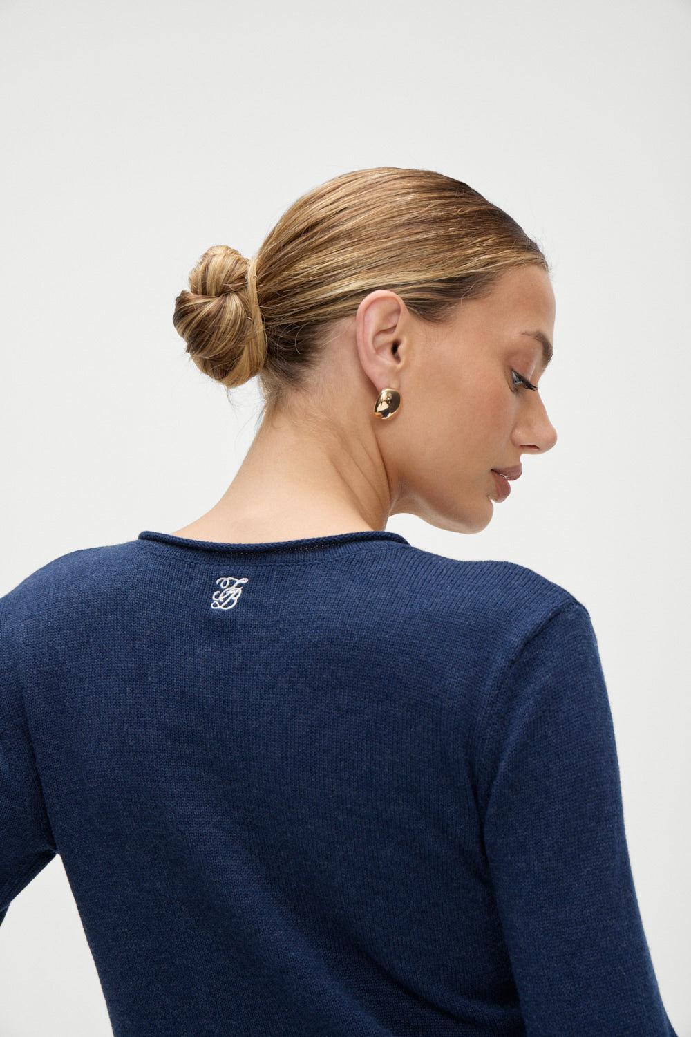 Kennedy Cotton Knit Sweater - Malibu Product Image