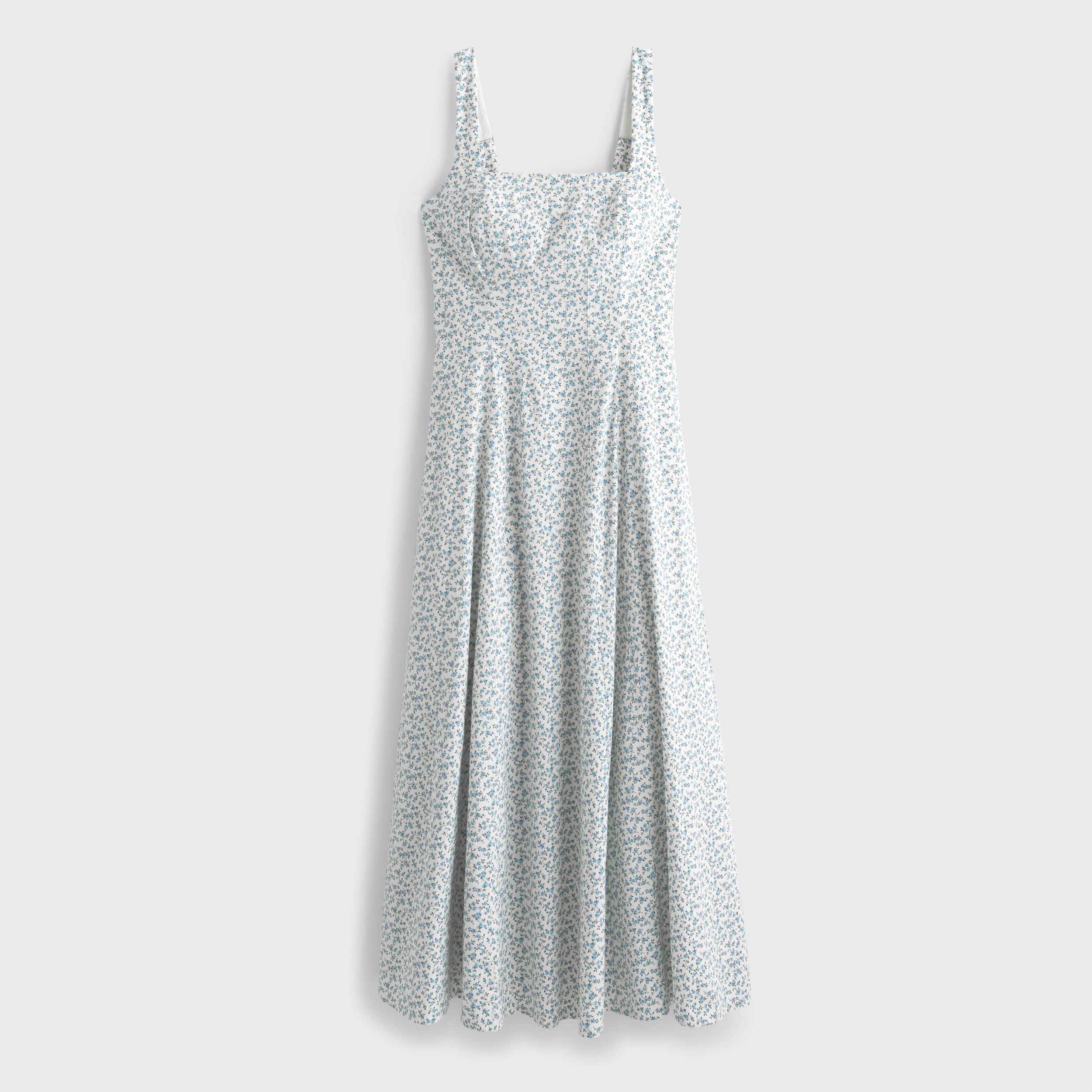 The A&F Mila Stretch Midi Dress Product Image
