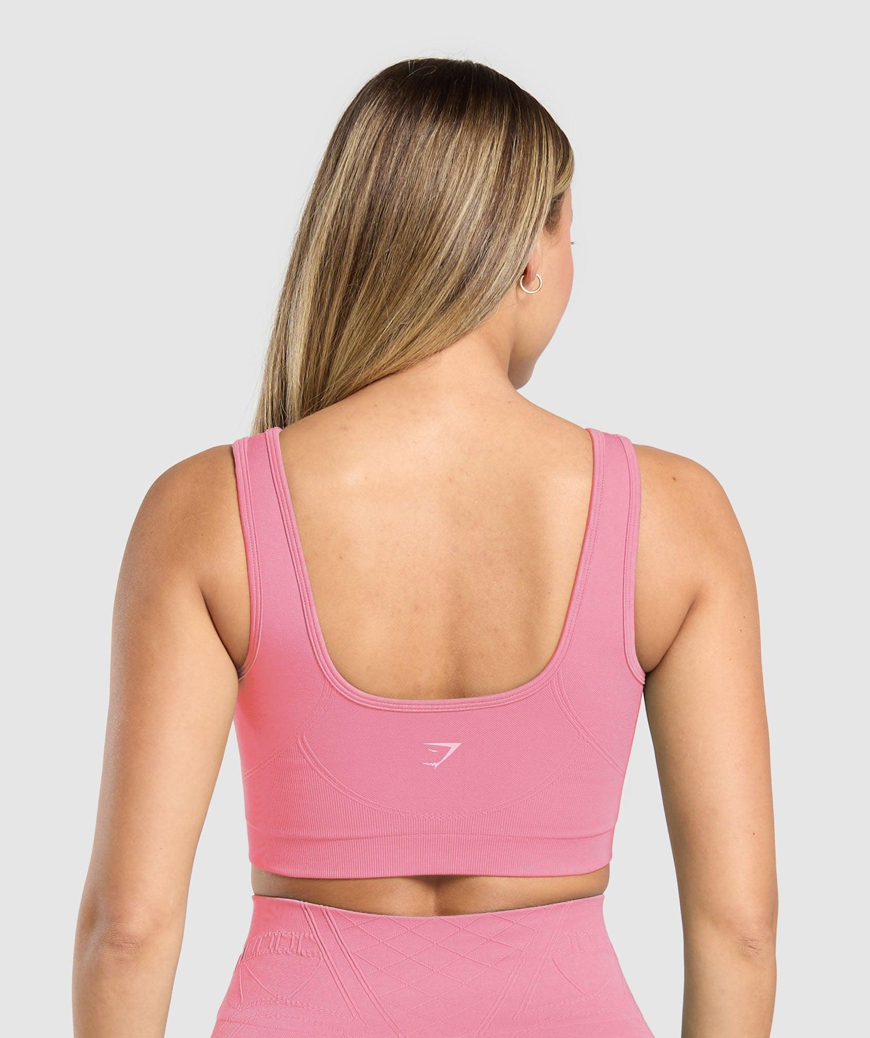Gymshark Corset Seamless Sports Bra - Sunset Pink Female Product Image