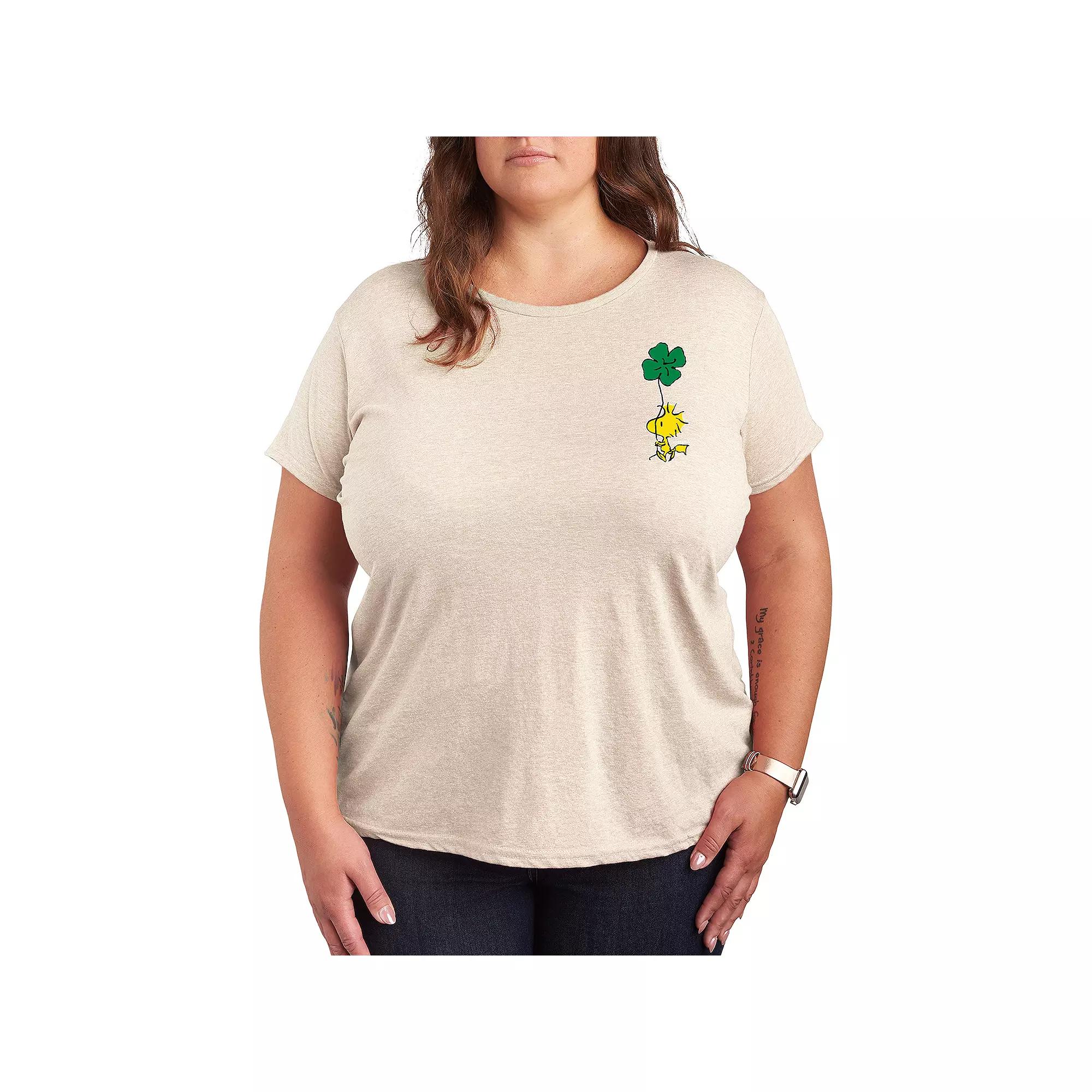 Plus Peanuts Woodstock Clover Graphic Tee, Women's,  Product Image
