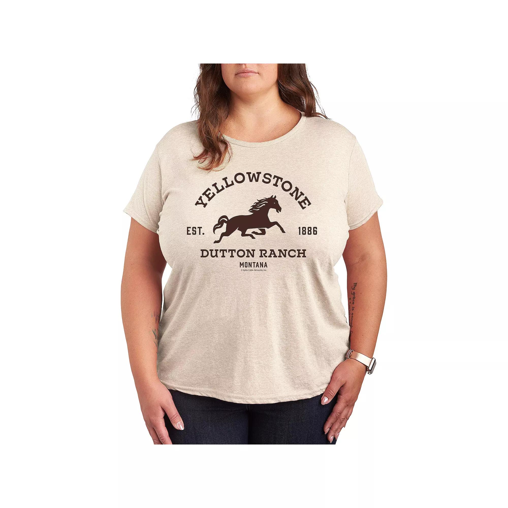 Plus Yellowstone Est 1886 Horse Logo Graphic Tee, Women's,  Product Image