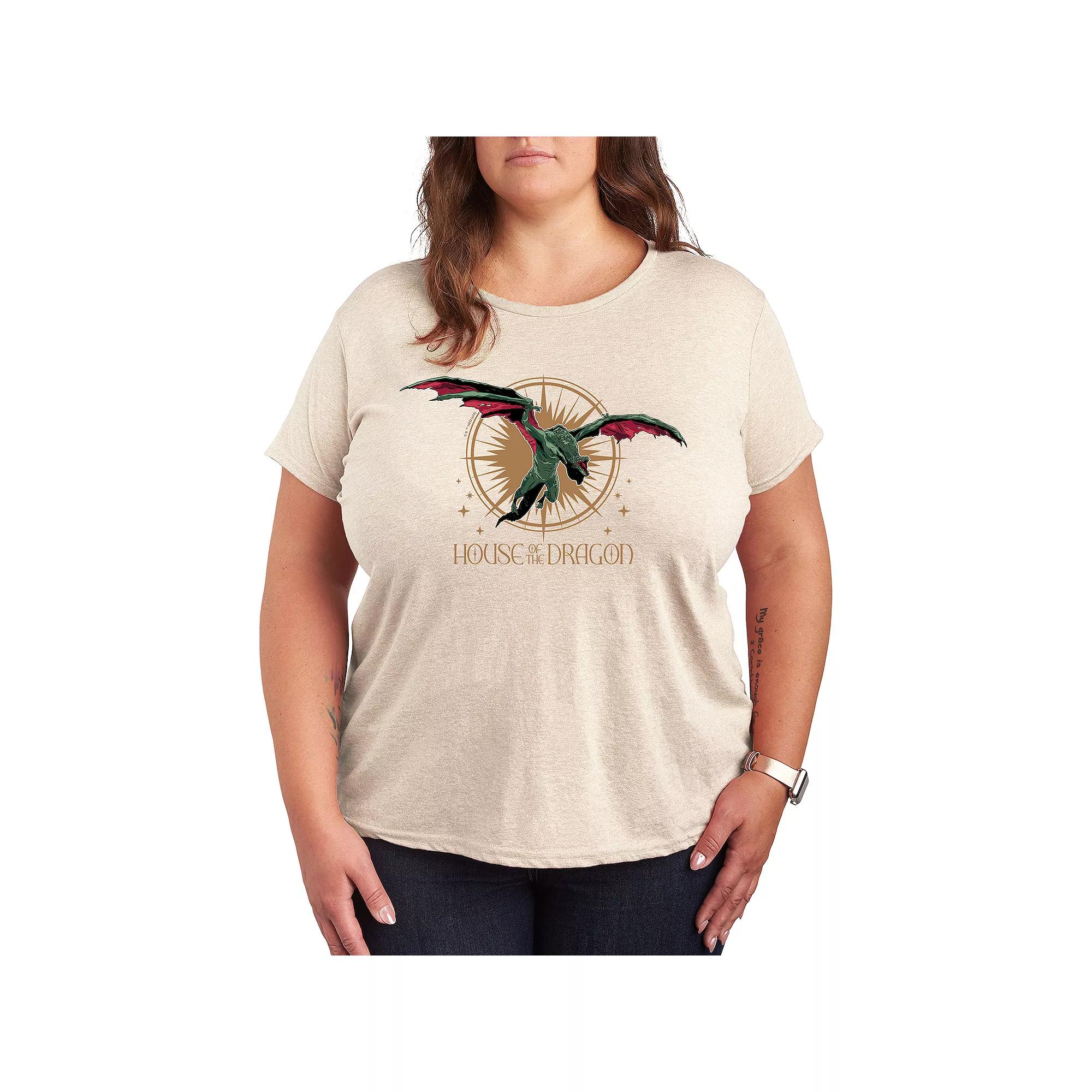 Plus House of the Dragon Vhagar Flight Graphic Tee, Women's,  Product Image