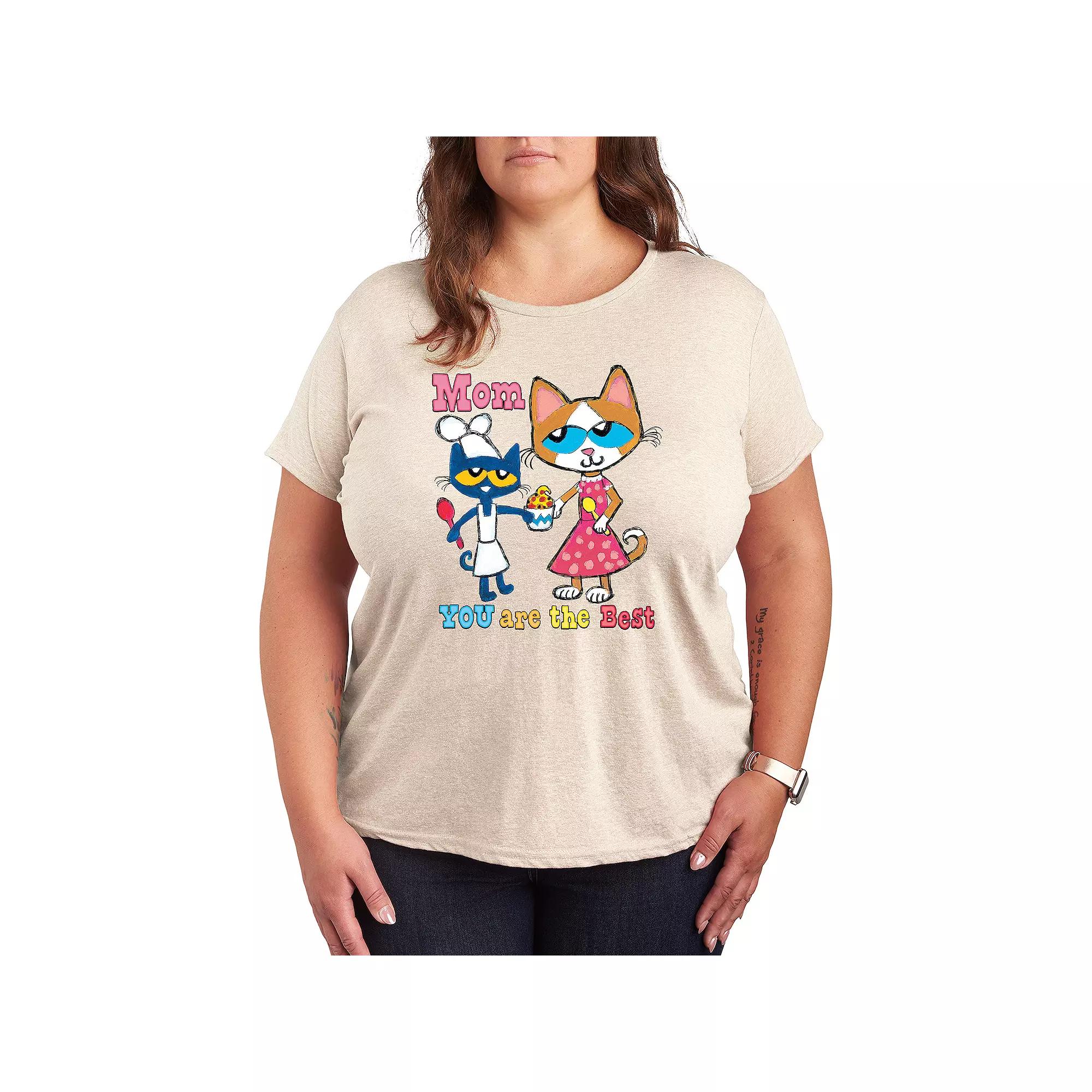 Plus Pete the Cat The Best Mom Graphic Tee, Women's,  Product Image