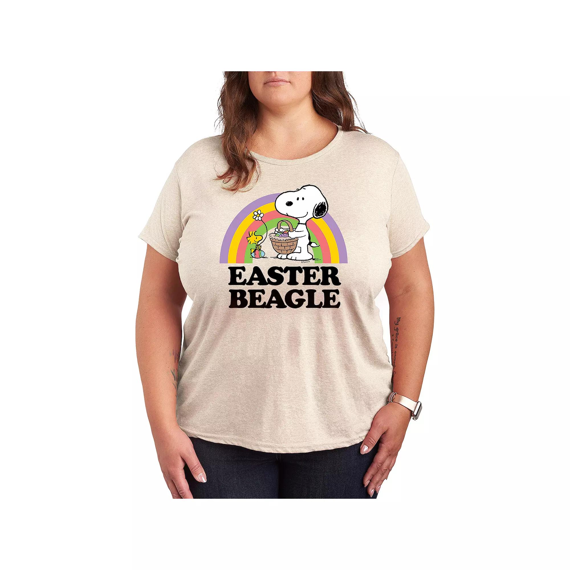 Plus Peanuts Snoopy & Woodstock Easter Graphic Tee, Women's,  Product Image
