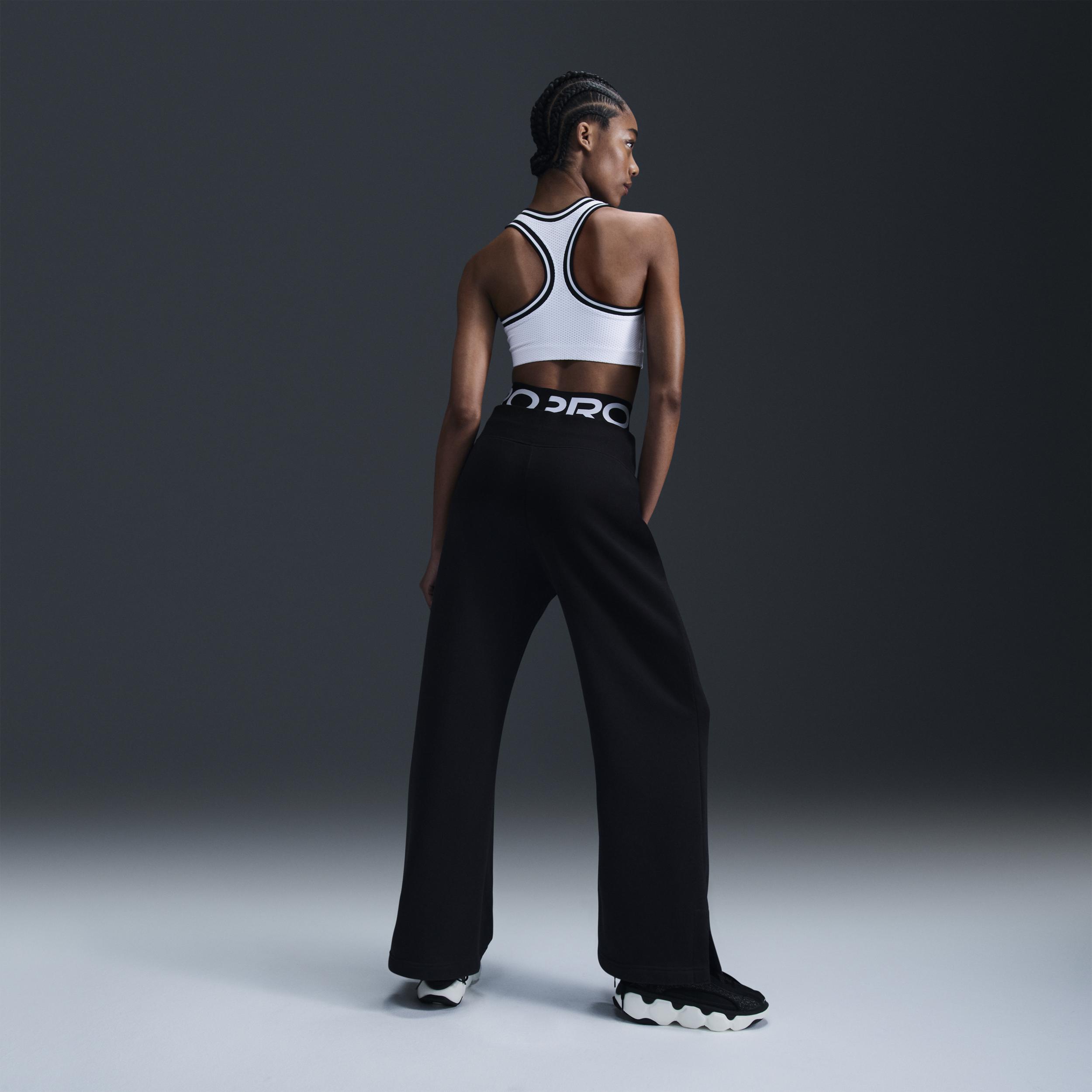 Womens Nike Sportswear Phoenix Fleece High-Waisted Wide-Leg Sweatpants | DQ5615-010 Product Image