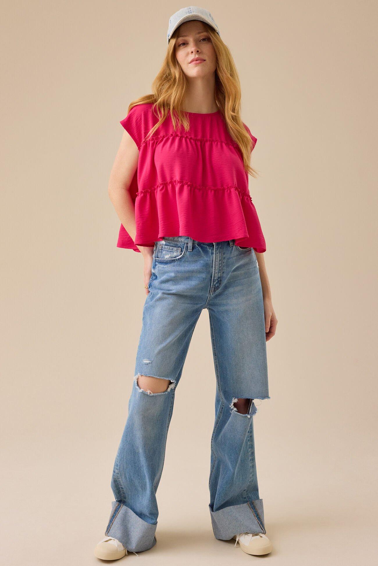 Matalyn Tiered Babydoll Top Product Image