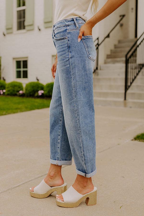 RISEN Willa High Waist Barrel Leg Jean Product Image