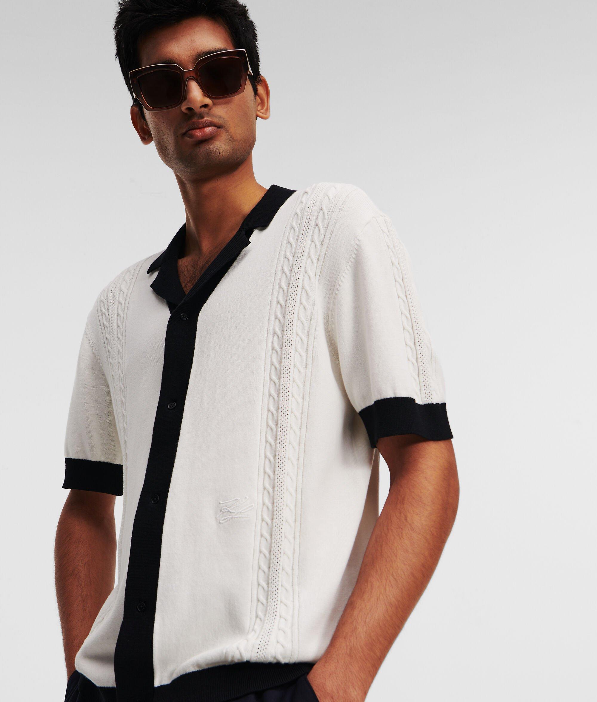 KNITTED SHORT-SLEEVED SHIRT Product Image