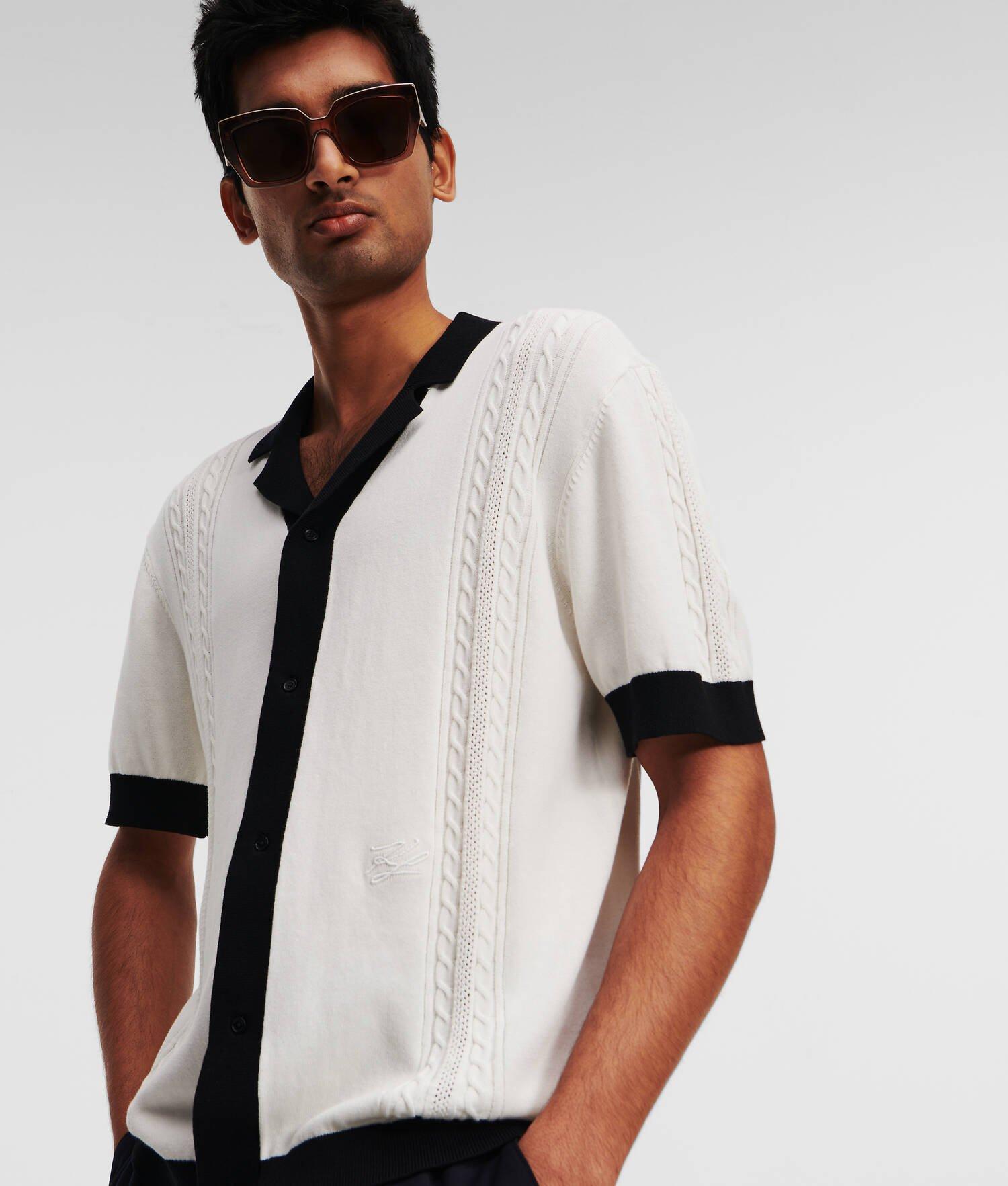KNITTED SHORT-SLEEVED SHIRT Product Image