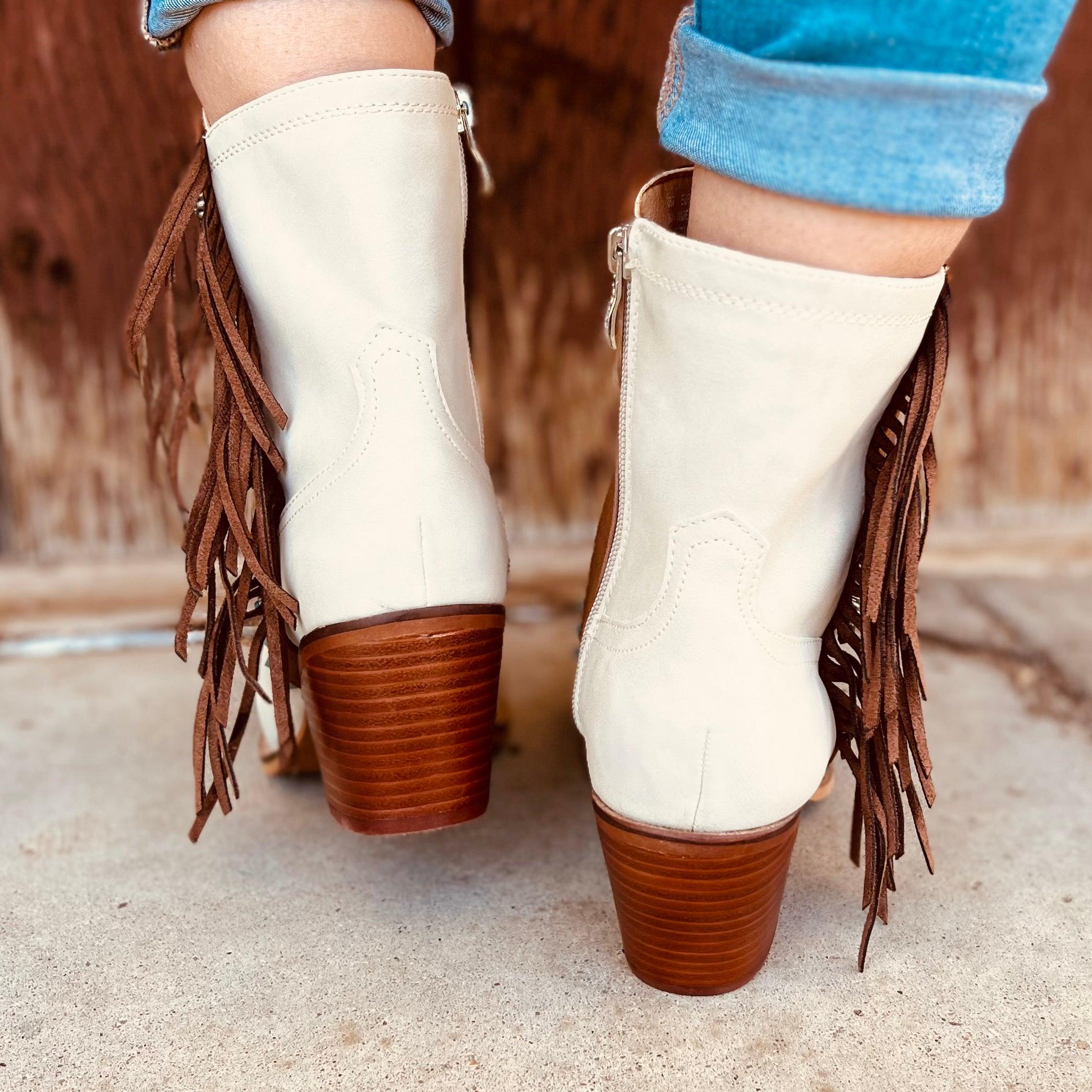 Gizelle Fringe Boots Product Image