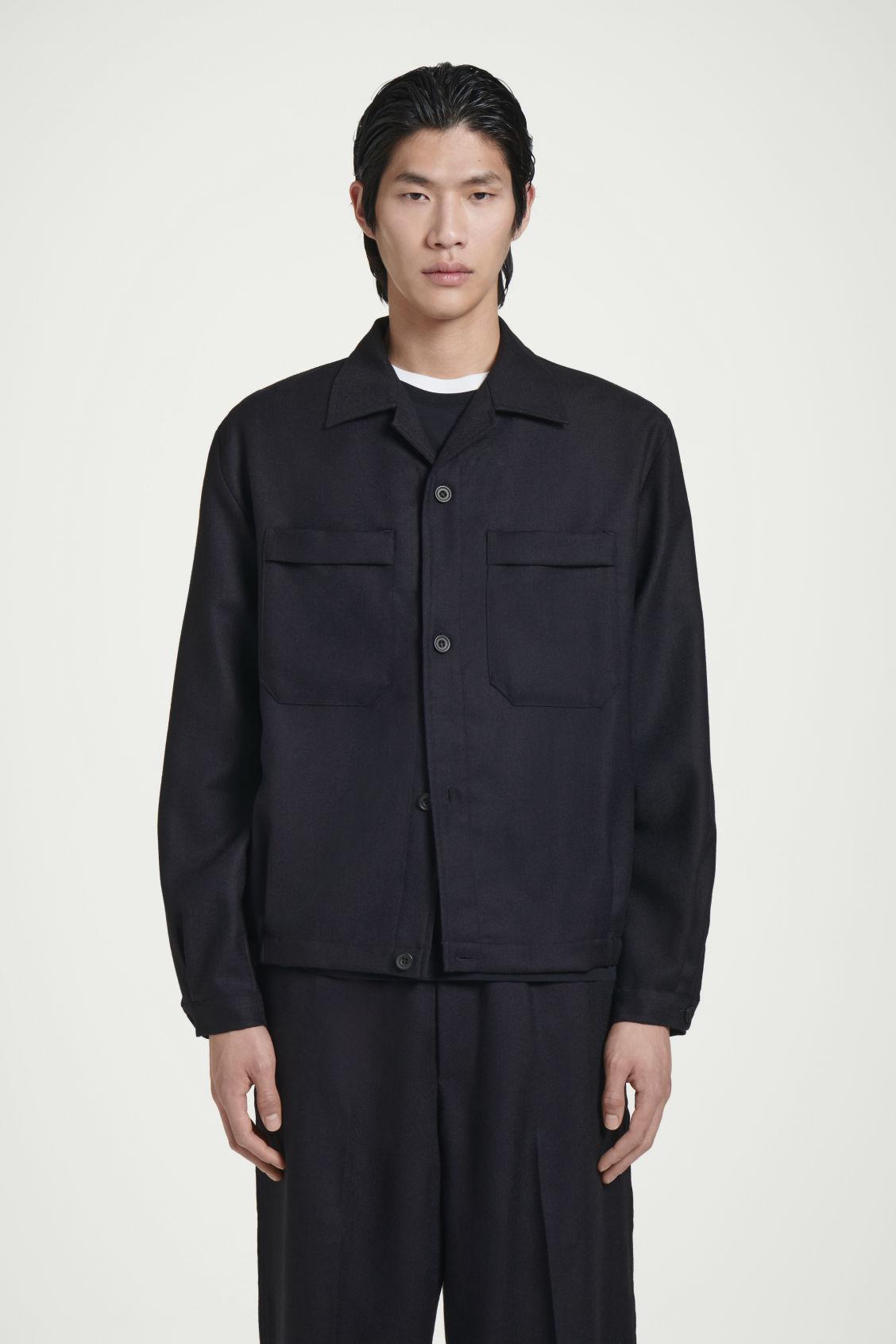 WOOL-FLANNEL OVERSHIRT Product Image