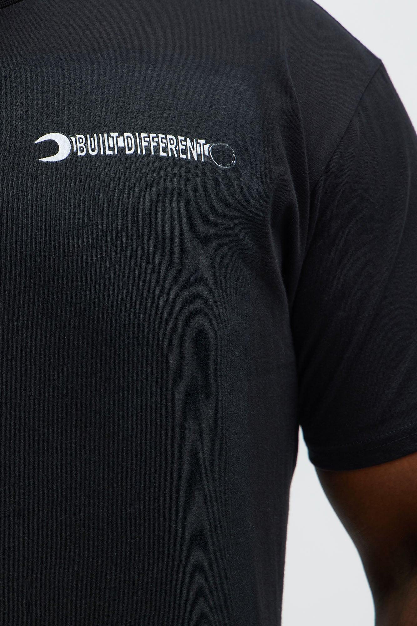 Built Different Short Sleeve Tee - Black Product Image