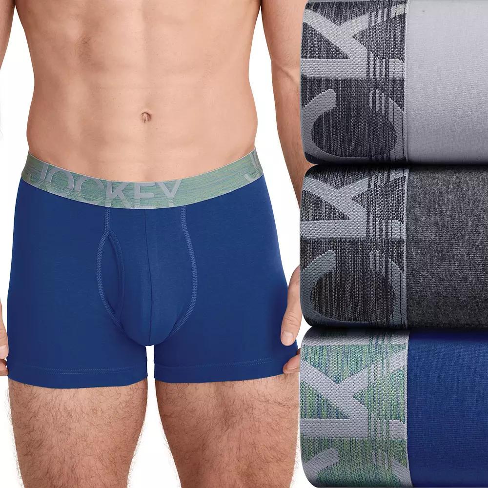 Men's Jockey® 3-Pack ActiveStretch™ 4" Boxer Brief,  Product Image