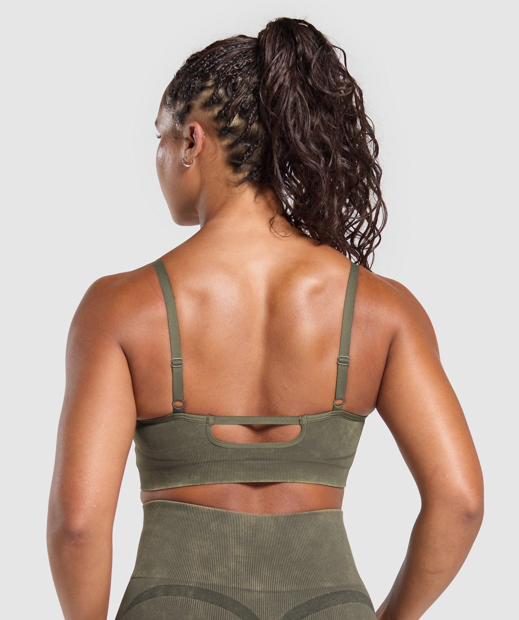 Gains Seamless Washed Sports Bra Product Image