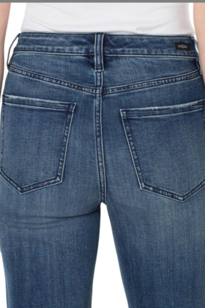 High Waist Ankle Non-Skinny Skinny Jeans- Allentree Product Image