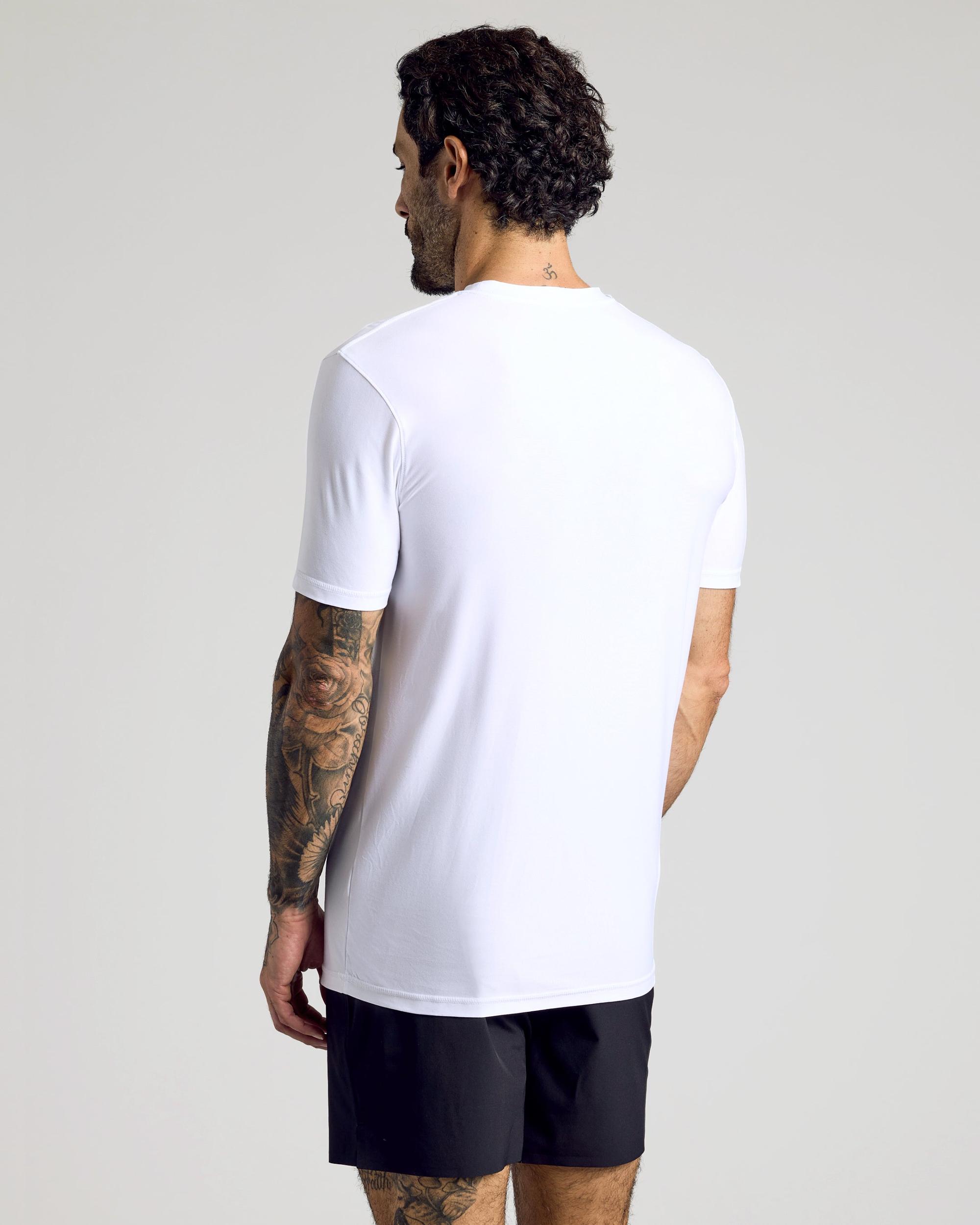 White Active Crew Neck Tee Product Image