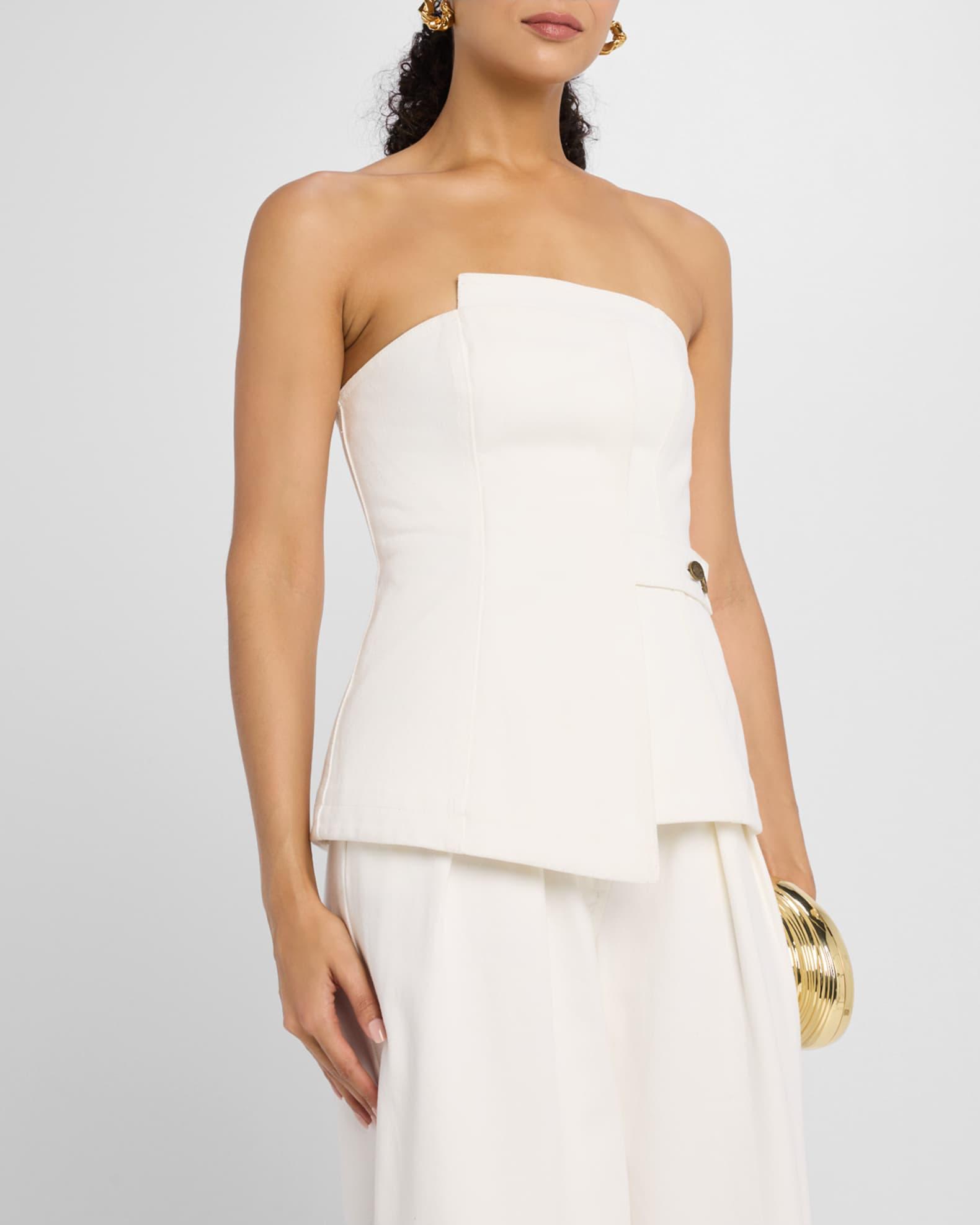 Micah Denim Strapless Top Product Image