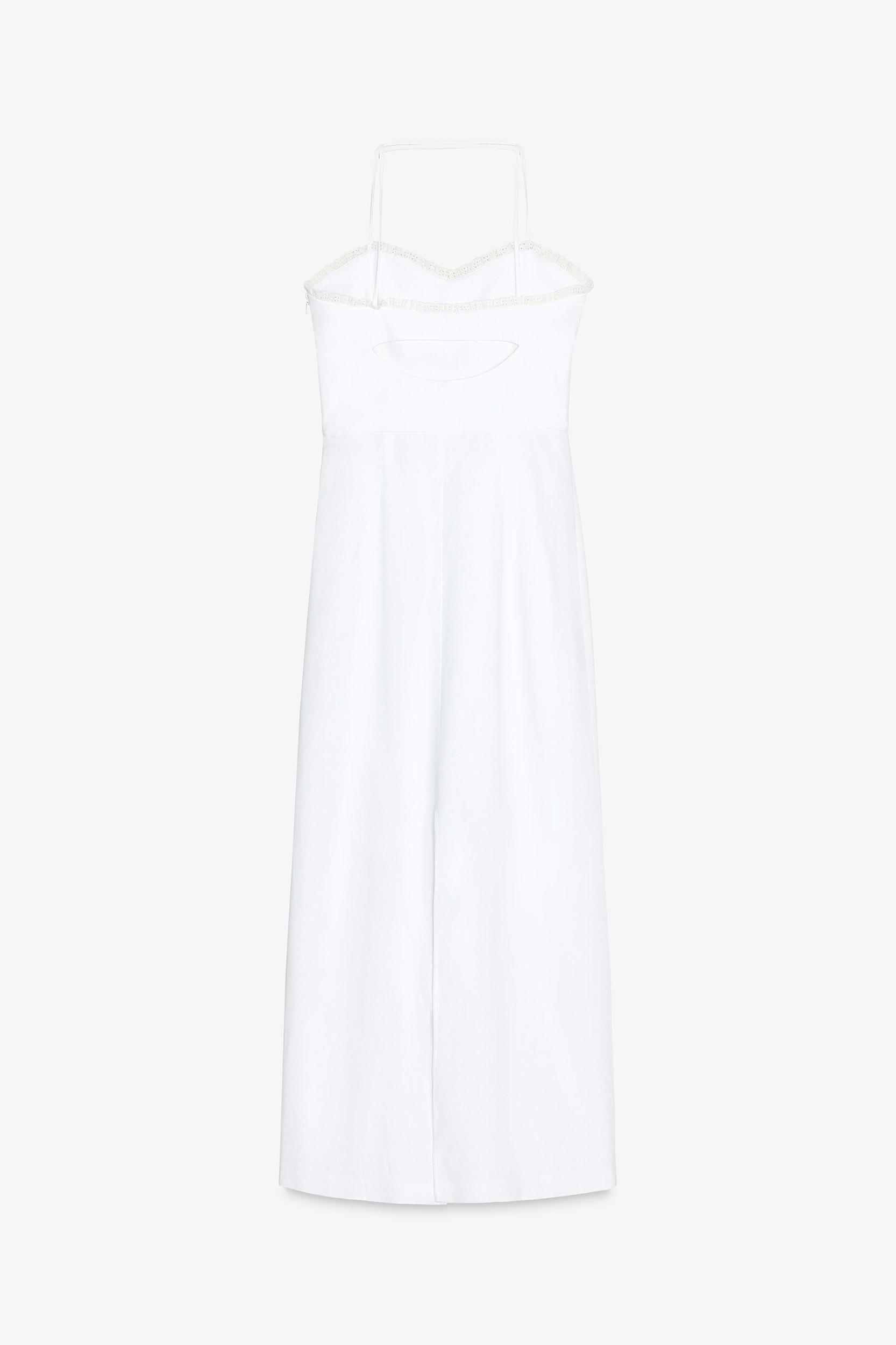 LINEN CORSET MIDI DRESS Product Image