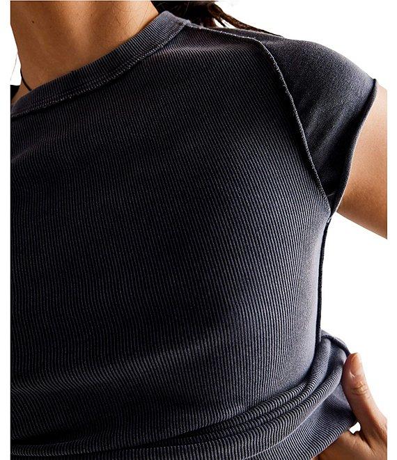 Free People Ever Had Crew Neck Short Sleeve Knit Tee Product Image