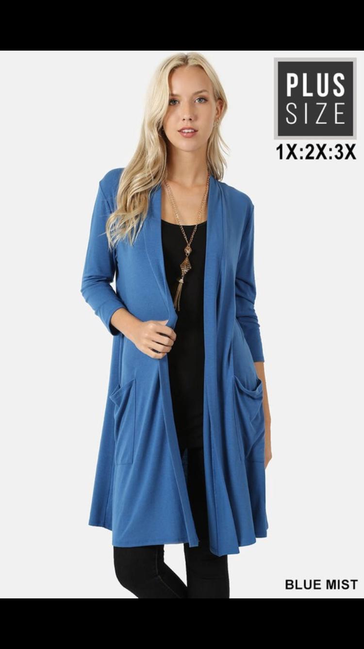 1439   Lauren Slouchy Pocket Cardigan Product Image