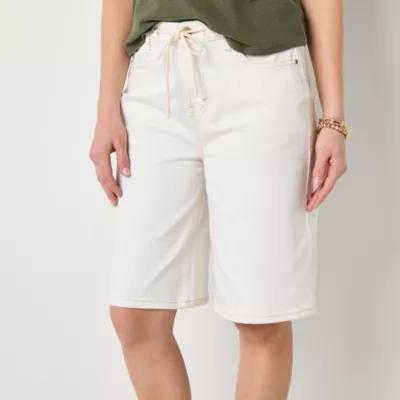 a.n.a Soft Drape Womens Low Rise Denim Short Product Image