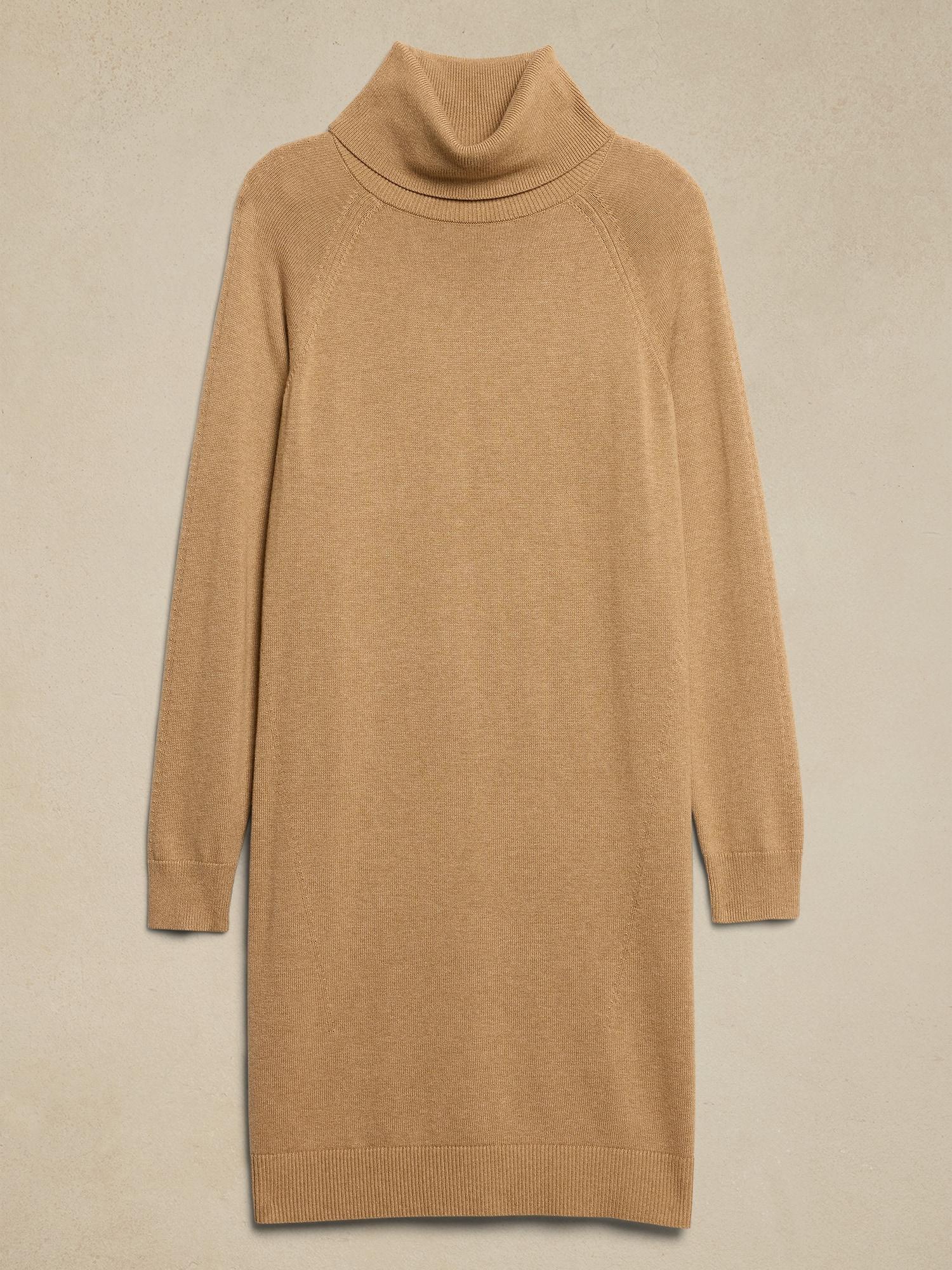 Turtle-Neck Sweater Dress Product Image