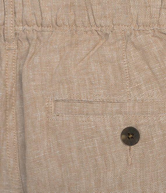 Caribbean Flat Front Linen 9#double; Inseam Shorts Product Image
