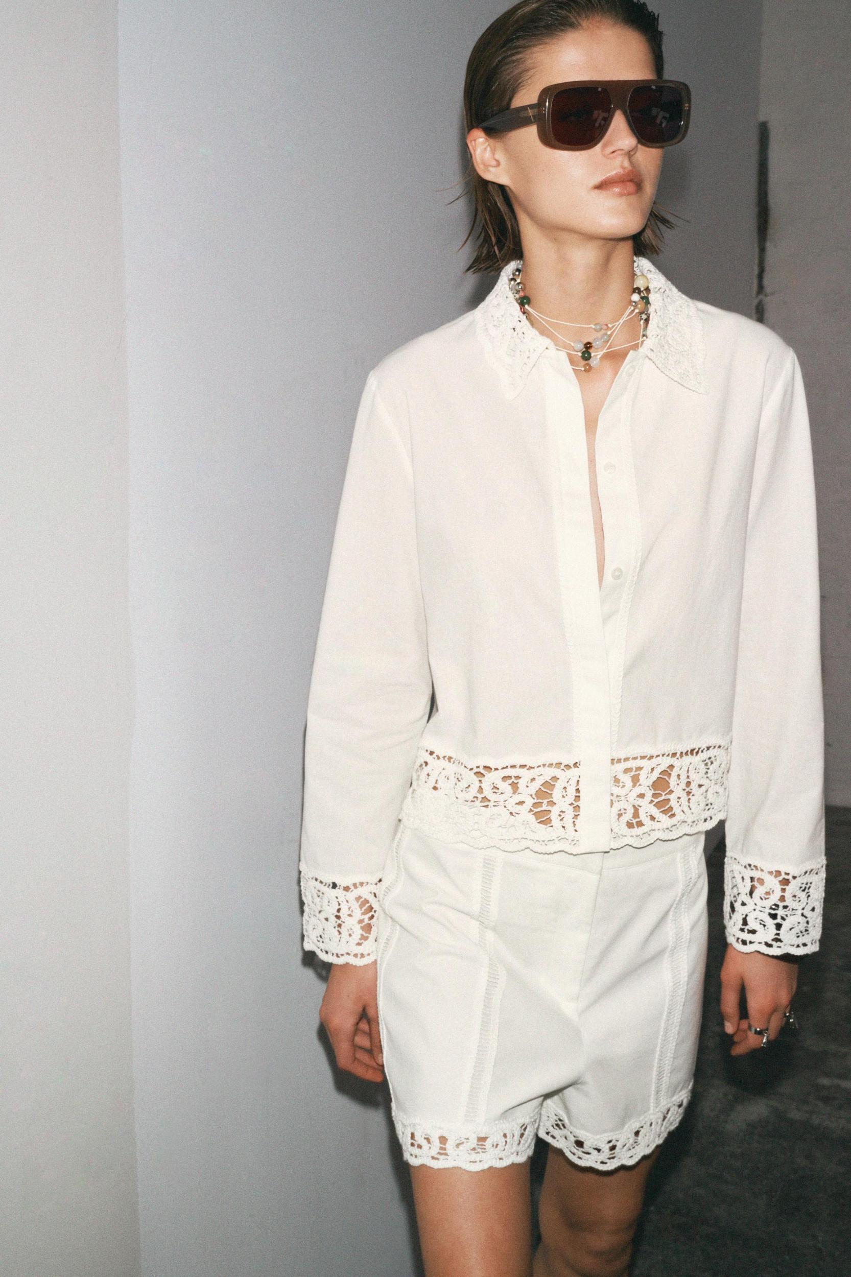 ZW COLLECTION CROCHET SHORTS Product Image