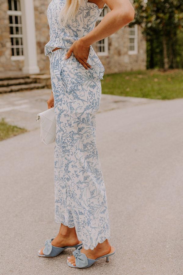 Chateau Charm Floral High Waist Pants Product Image