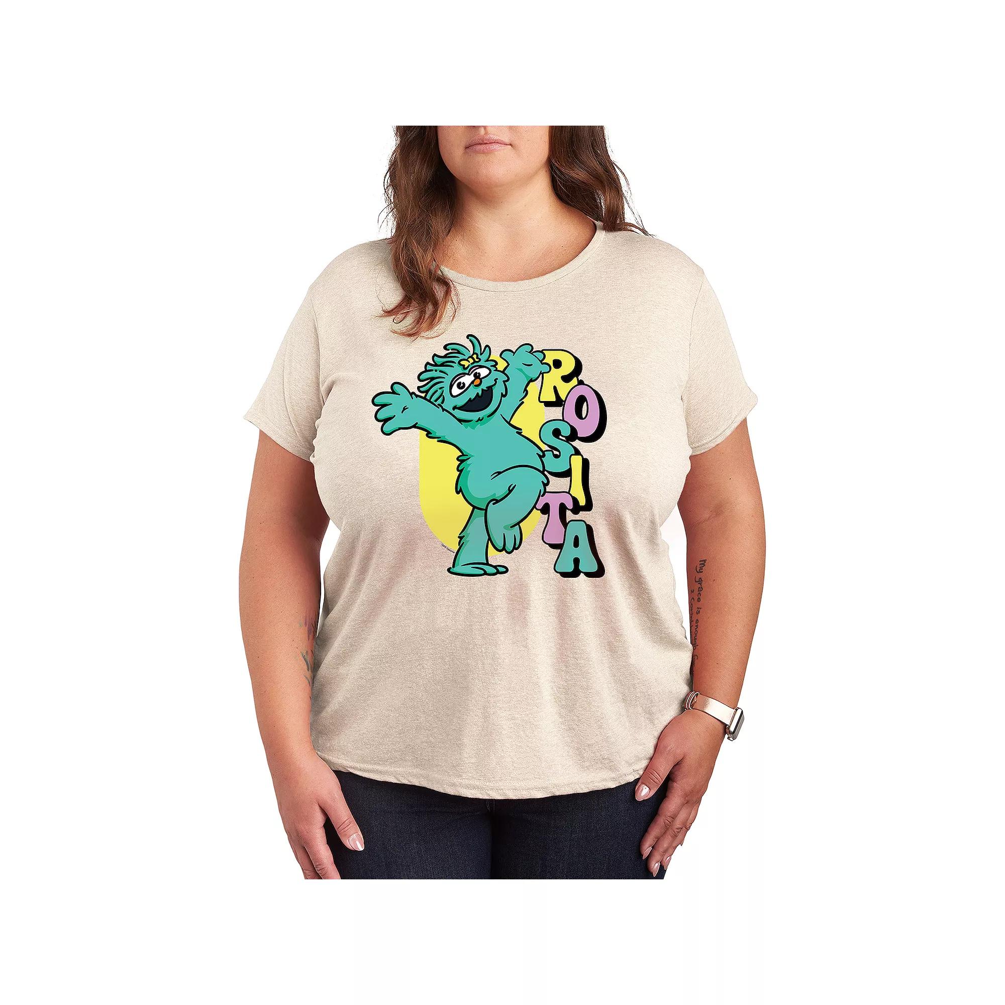 Plus Sesame Street Rosita Hands Up Graphic Tee, Women's,  Product Image