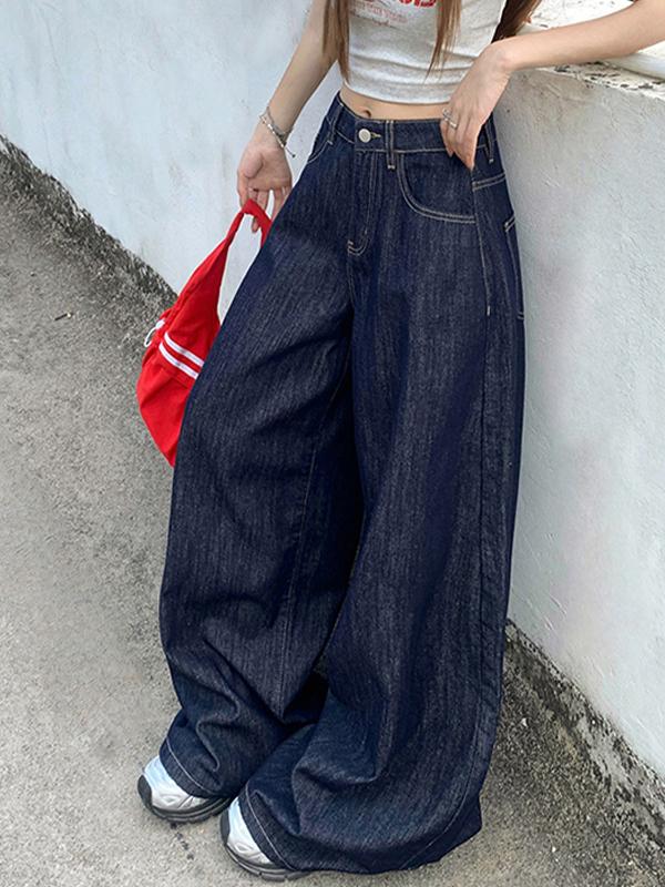 Loose-Fitting Boyfriend Jeans Product Image