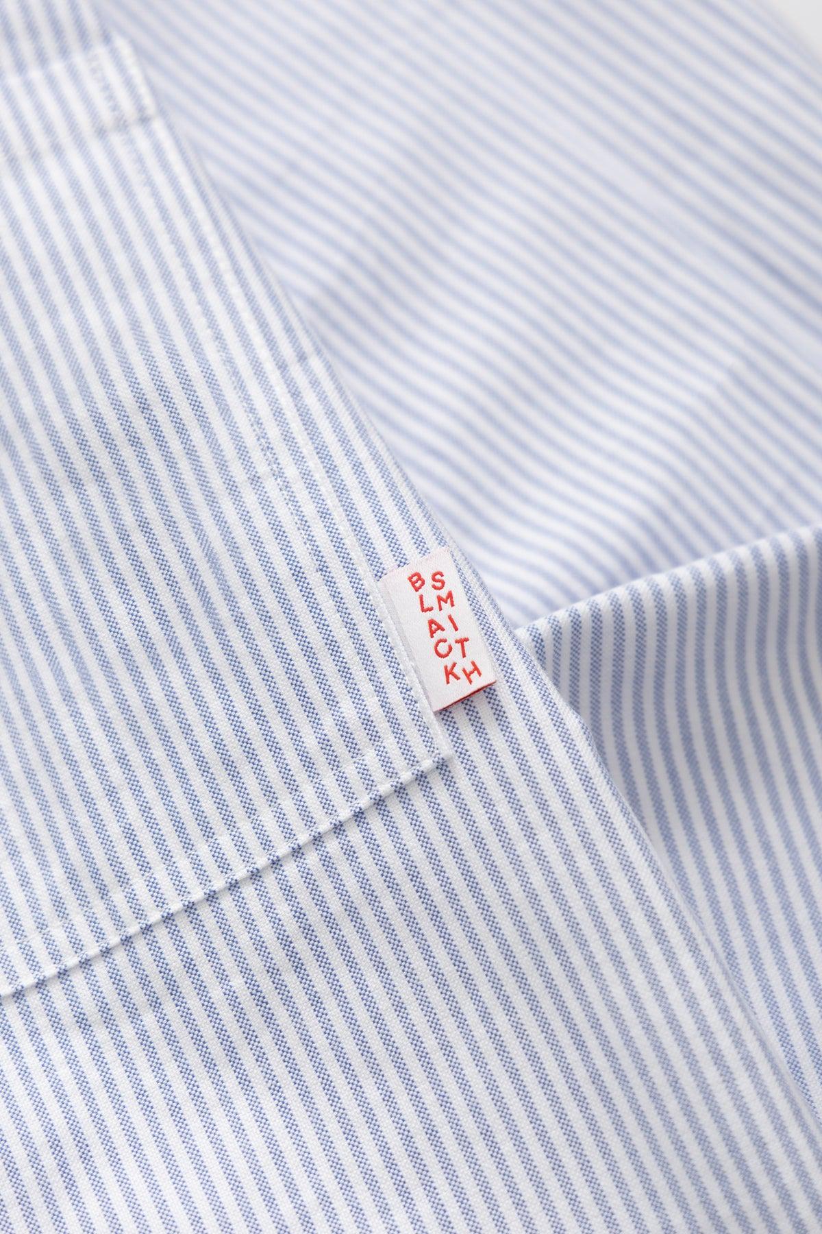 Blacksmith - 'Boxford' Utility Shirt - Blue Stripe Product Image