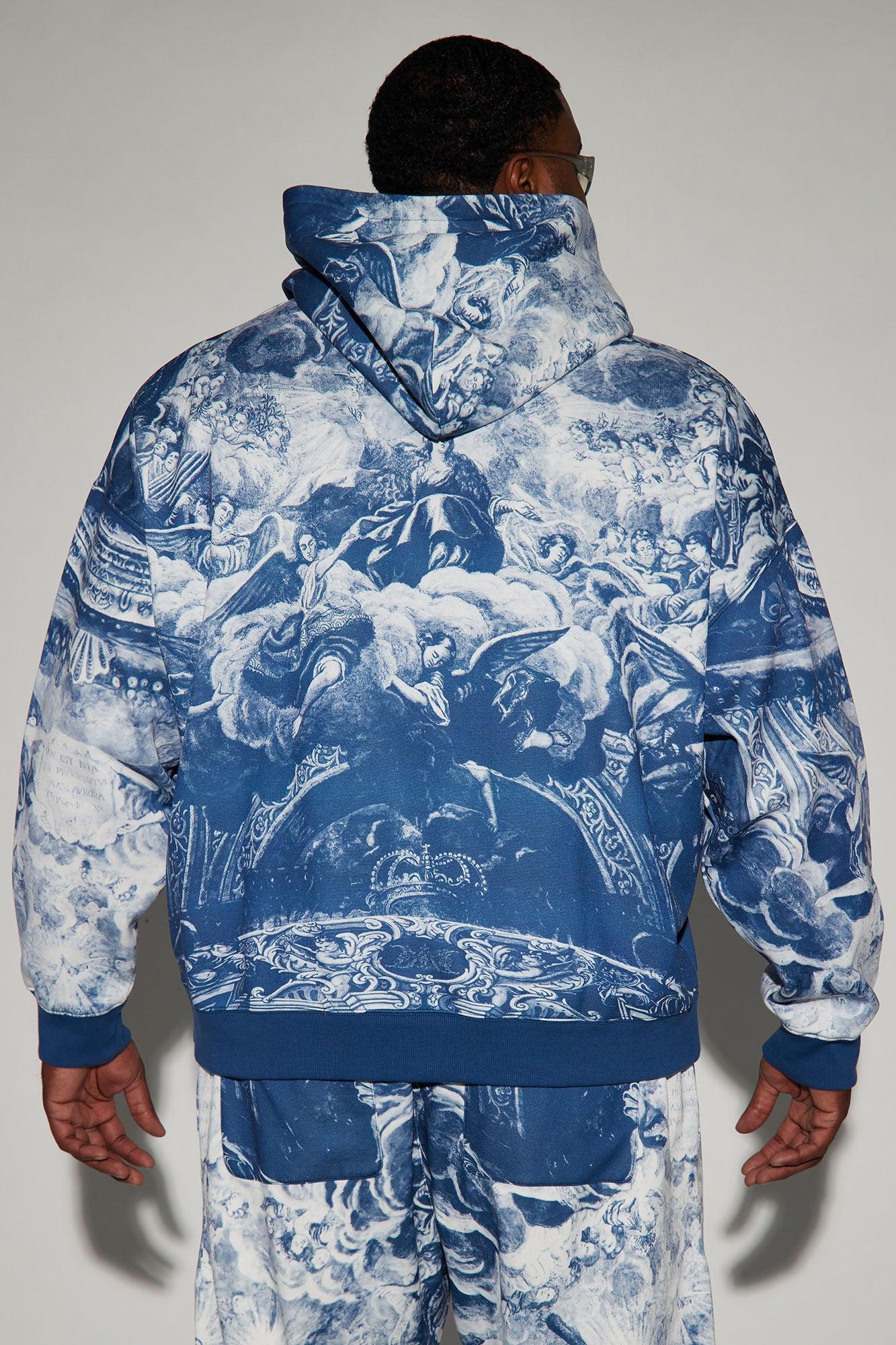 Tyson Renaissance Oversize Hoodie - Blue/combo Product Image