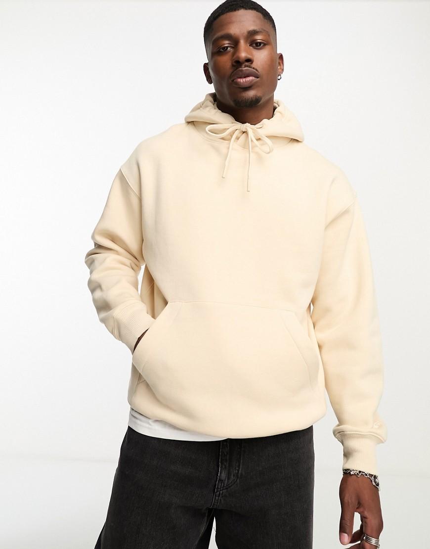 Pull&Bear hoodie in beige Product Image