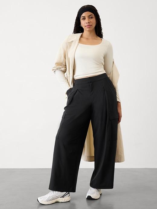 Signature Rib Square Neck Top Product Image