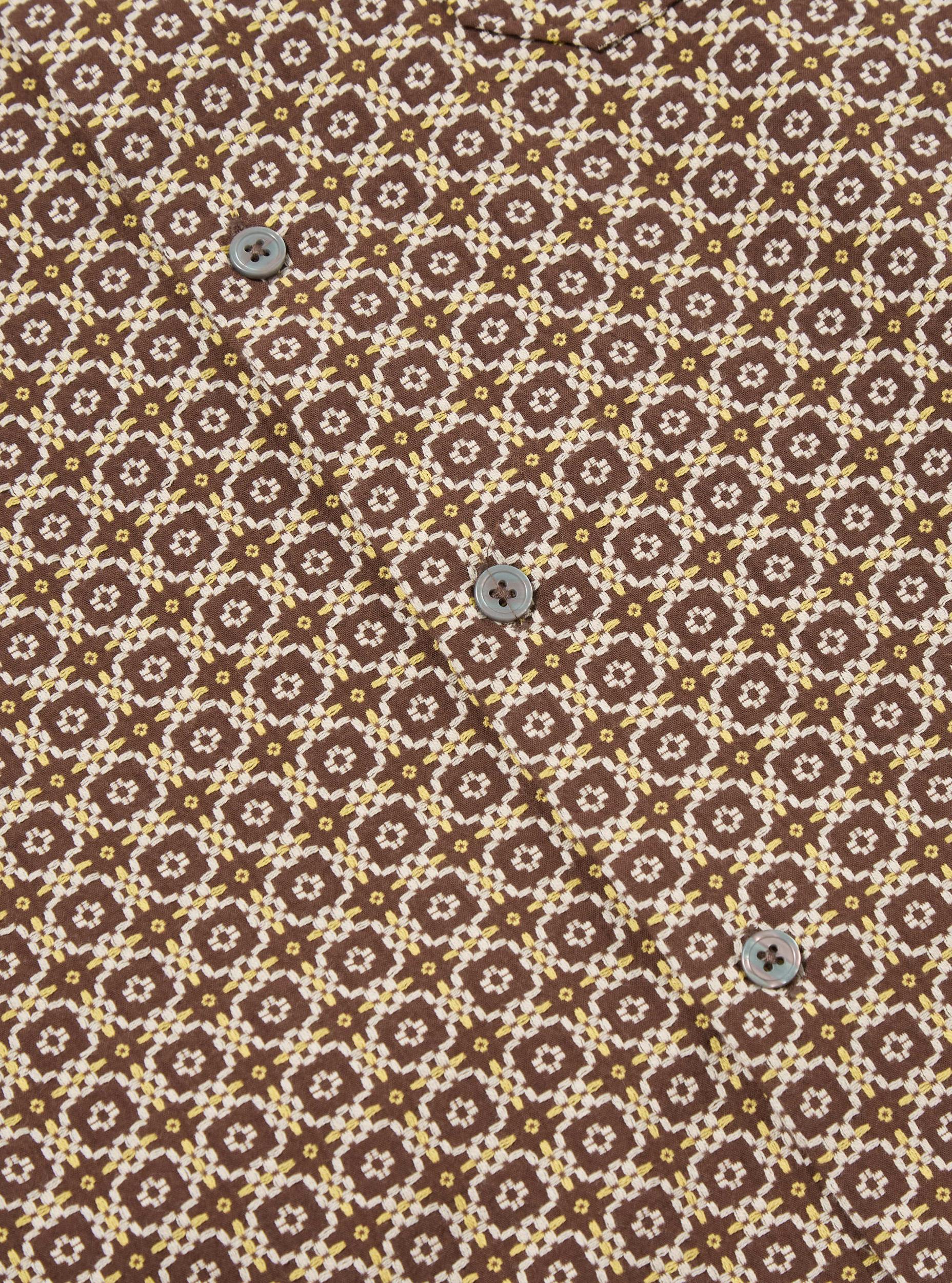 Brown Tile 1 Cotton Road Shirt Product Image