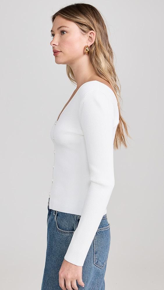 Enza Costa Viscose Sweater V Cardigan | Shopbop Product Image