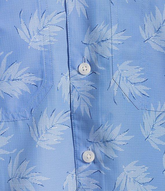 Roundtree & Yorke The Charter Performance Vented Long Sleeve Leaf Print Fishing Sport Shirt Product Image