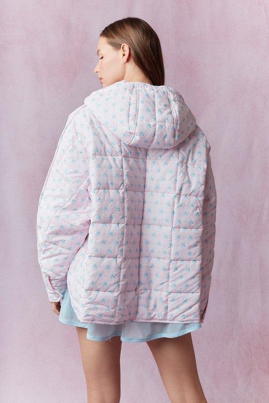Dora Printed Pullover Puffer Jacket Product Image