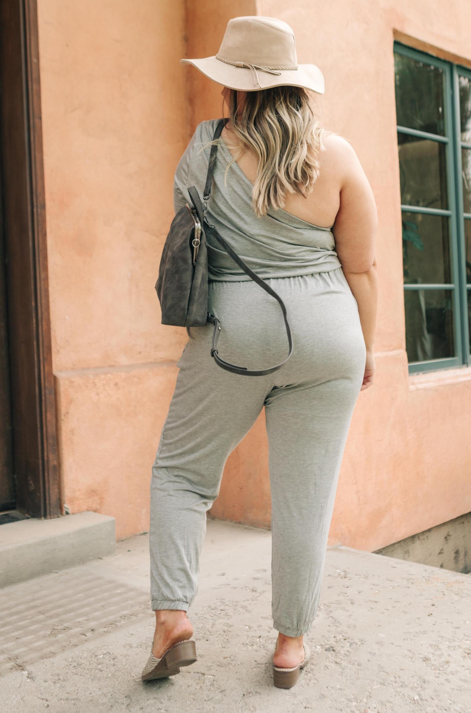 Arm And A Leg Jumpsuit In Gray (Online Exclusive) Product Image