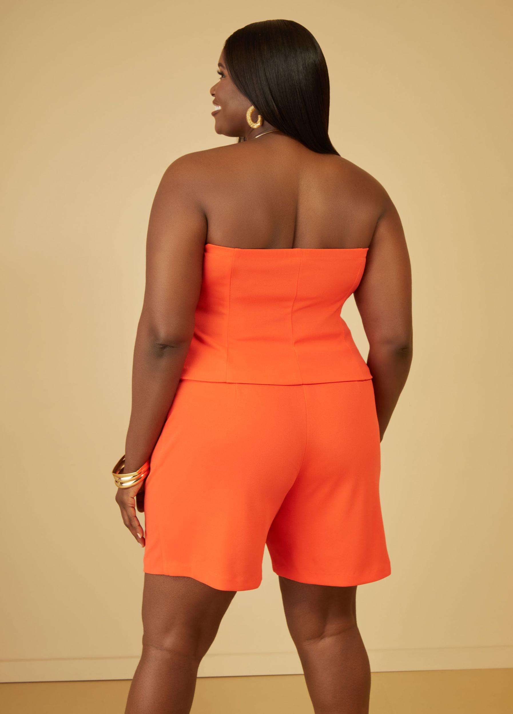 Strapless Buttoned Top Female Product Image