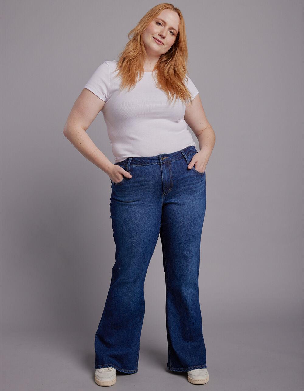 RSQ Womens Low Rise Flare Jeans - MEDIUM WASH Product Image