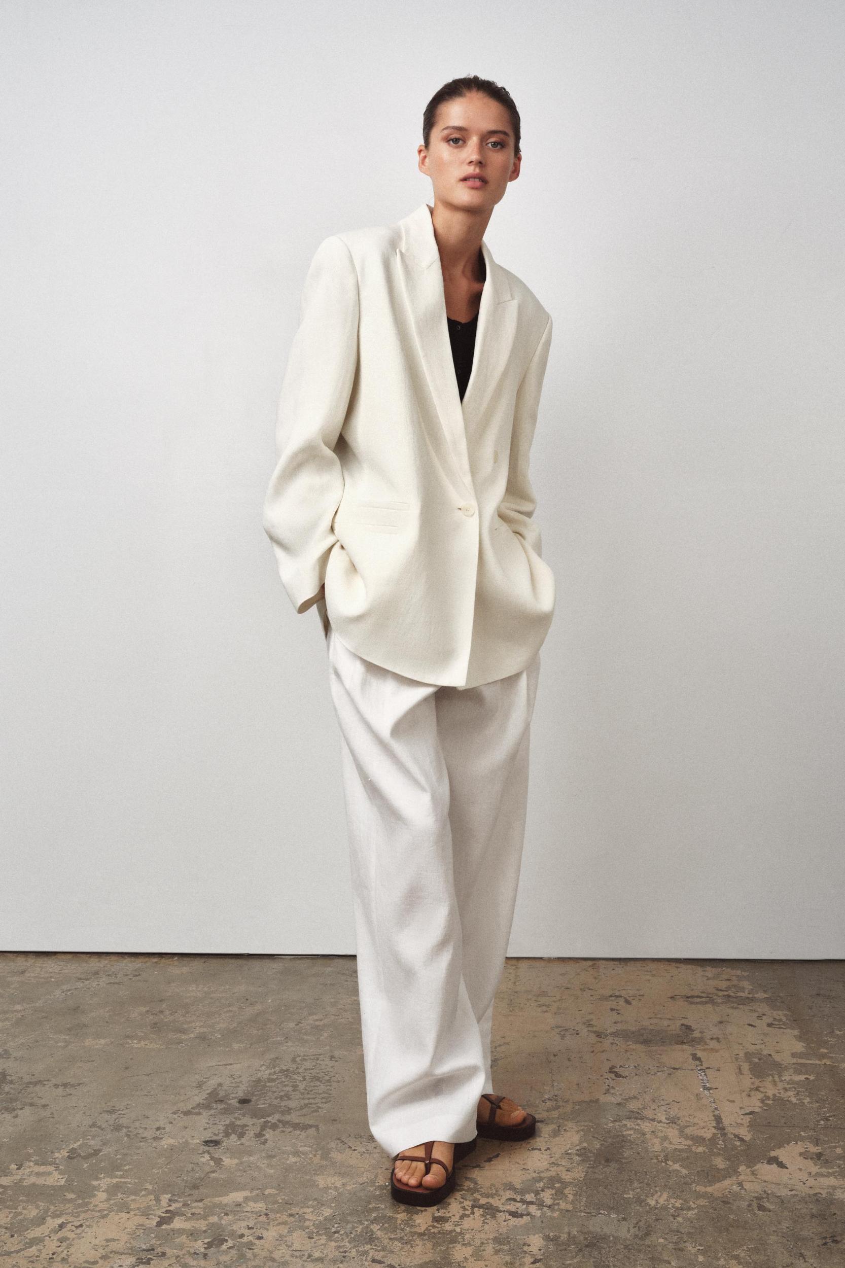 ZW COLLECTION 100% LINEN PANTS Product Image