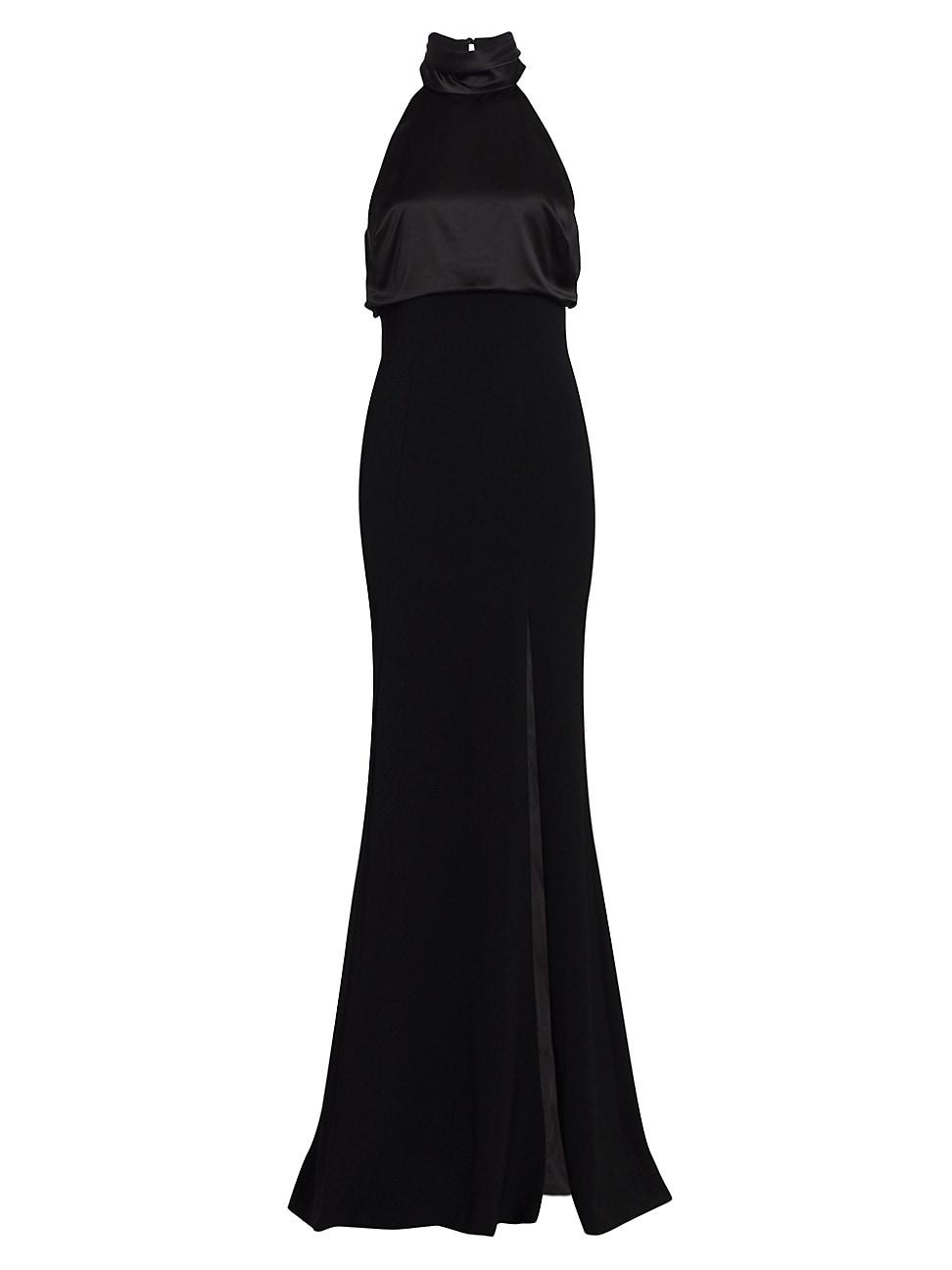 Womens Alexandra Turtleneck Halter Gown Product Image