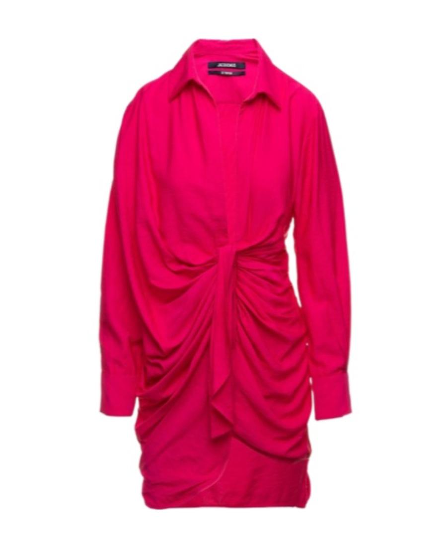 JACQUEMUS La Robe Bahia Tie-detail Minidress In Pink Product Image