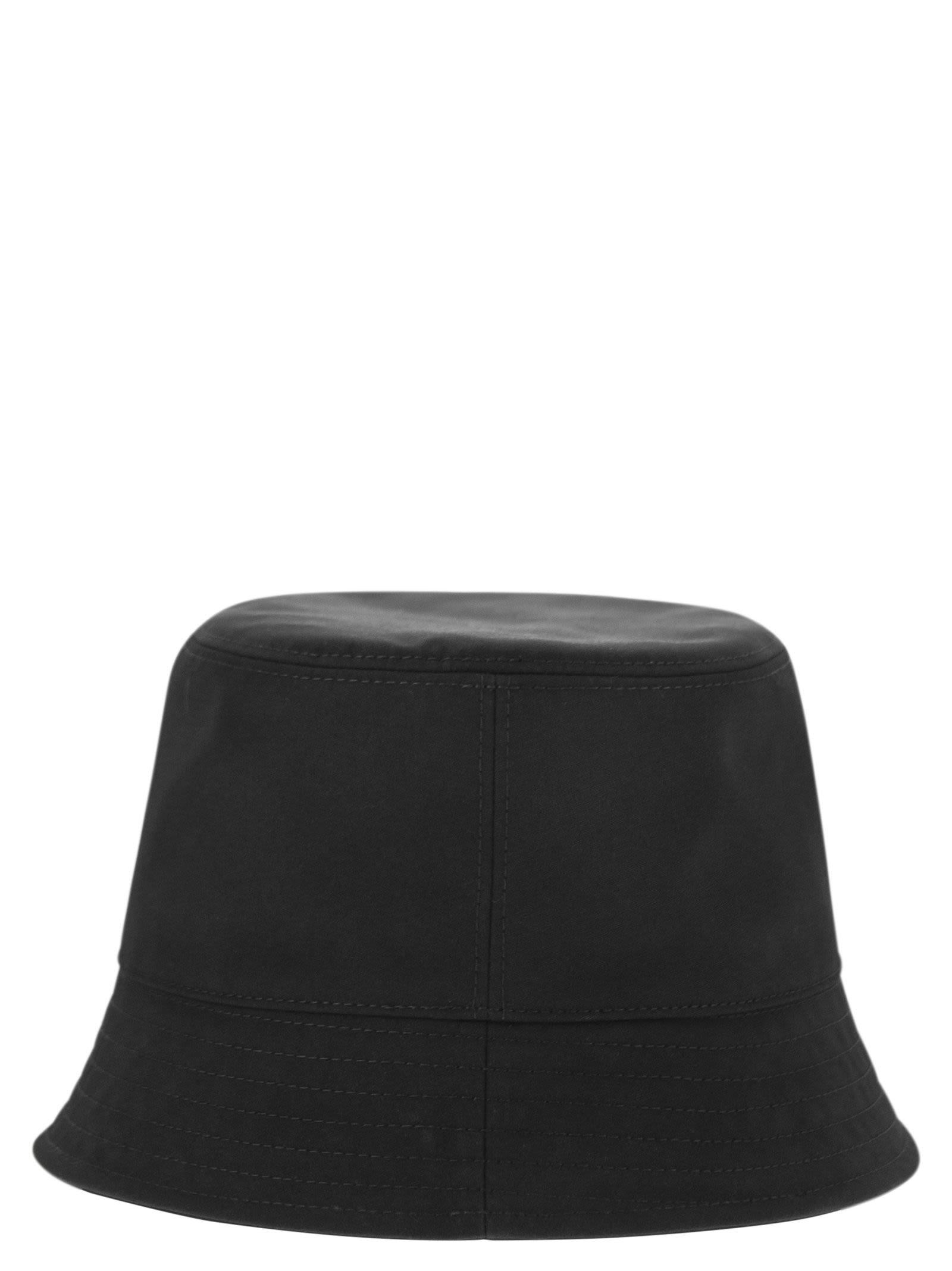 MONCLER Logo Patch Bucket Hat In Black Product Image